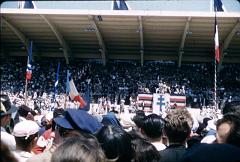 Oran juin 1958   Stade Henri Fouques Duparc Je vous ai compris 50 millions  et la suite